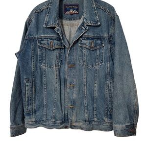 Roundy Ridge Classic Denim Jacket | Medium Wash Jean Jacket Vintage 90s